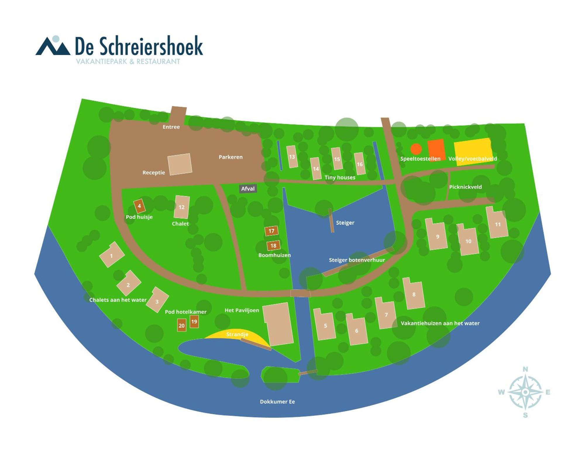 Boomhuis - Vakantiepark de Schreiershoek Dokkum Buitenkant foto
